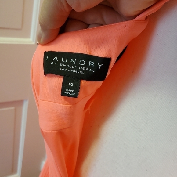 NWT Laundry by Shelli Segal Pleated Dress 10 - Picture 13 of 14